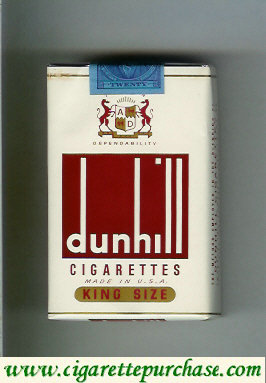 Dunhill Cigarettes King Size Made in USA soft box